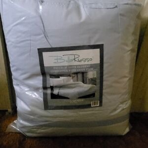 Silver Satin Comforter